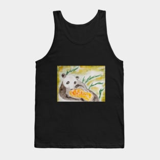 panda, pumpkin, animal, halloween, food, harvest, nature, landscape, cute Tank Top